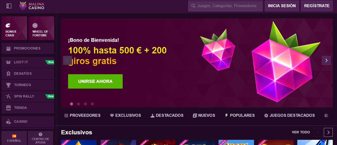 Reclama bono bienvenida hasta quinientos euros más giros gratis